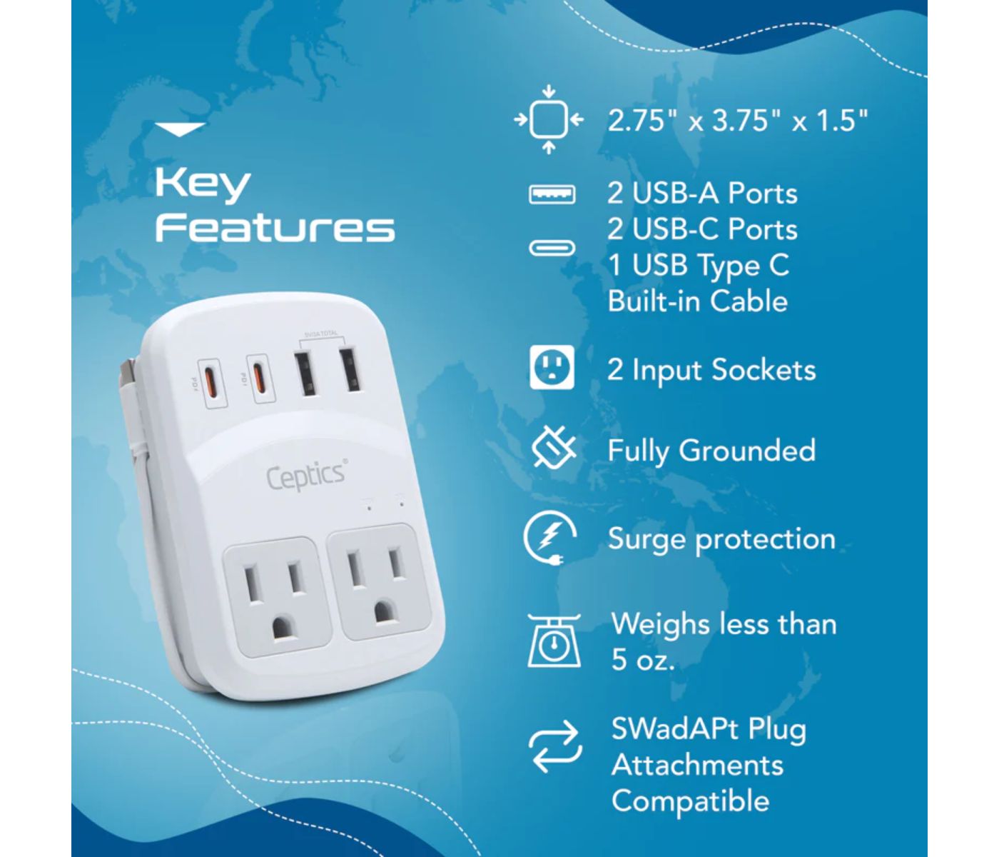 World Travel Adapter Kit